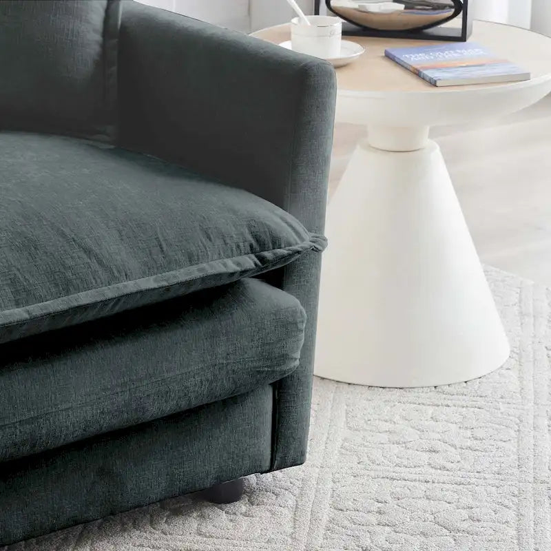 111.5" Modular Chenille Sofa - 4-Seater with 22 Configurations - Solid Wood Frame - High-Density Foam