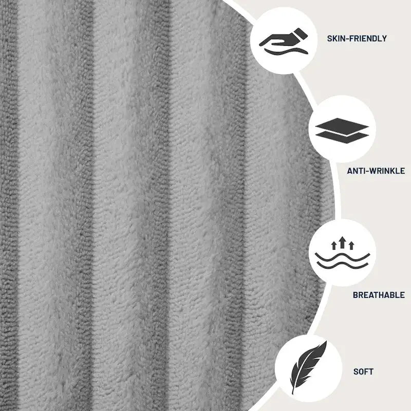 130" U-Shaped Sectional Sofa Corduroy Fabric Reversible Modular Couch for Living Room - Medium Soft Plush Seating