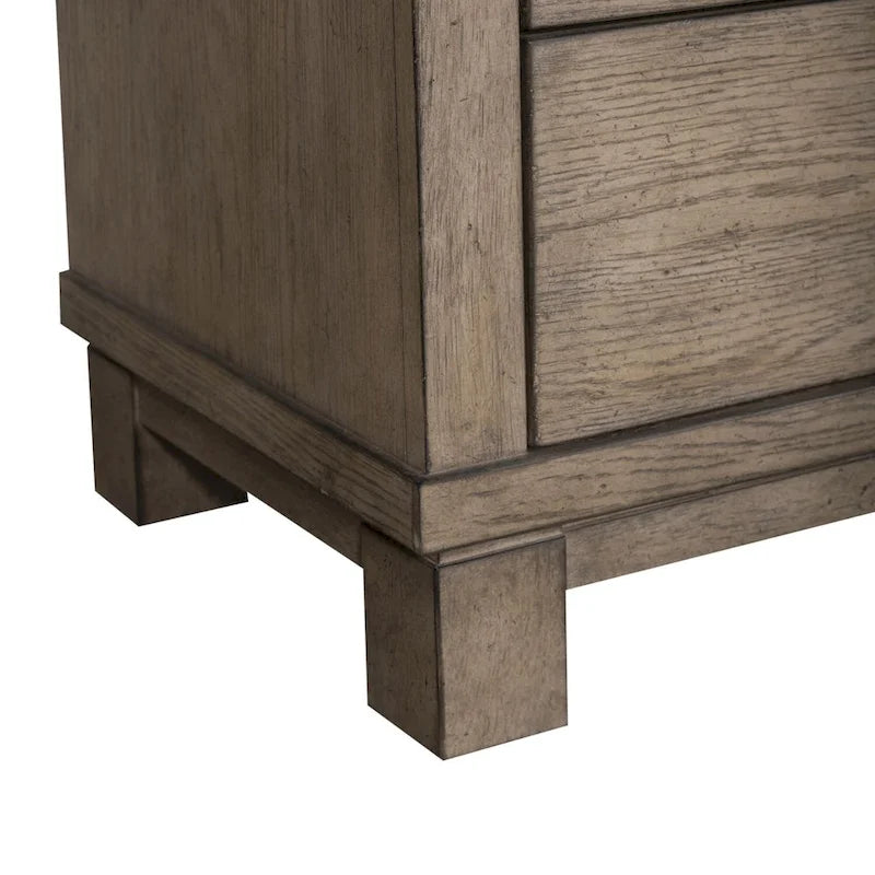 8-Drawer Dresser, Rubberwood & Oak Veneer, Felt-Lined Top Drawers, Cedar-Lined Bottom, Burnished Beige, 66"W x 38"H