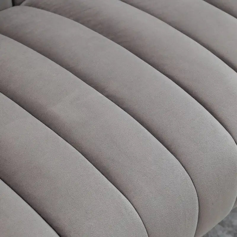 3-Piece Velvet Living Room Set - Modern Loveseat & 2 Club Chairs with Gold Metal Legs - 250-500 lbs Capacity