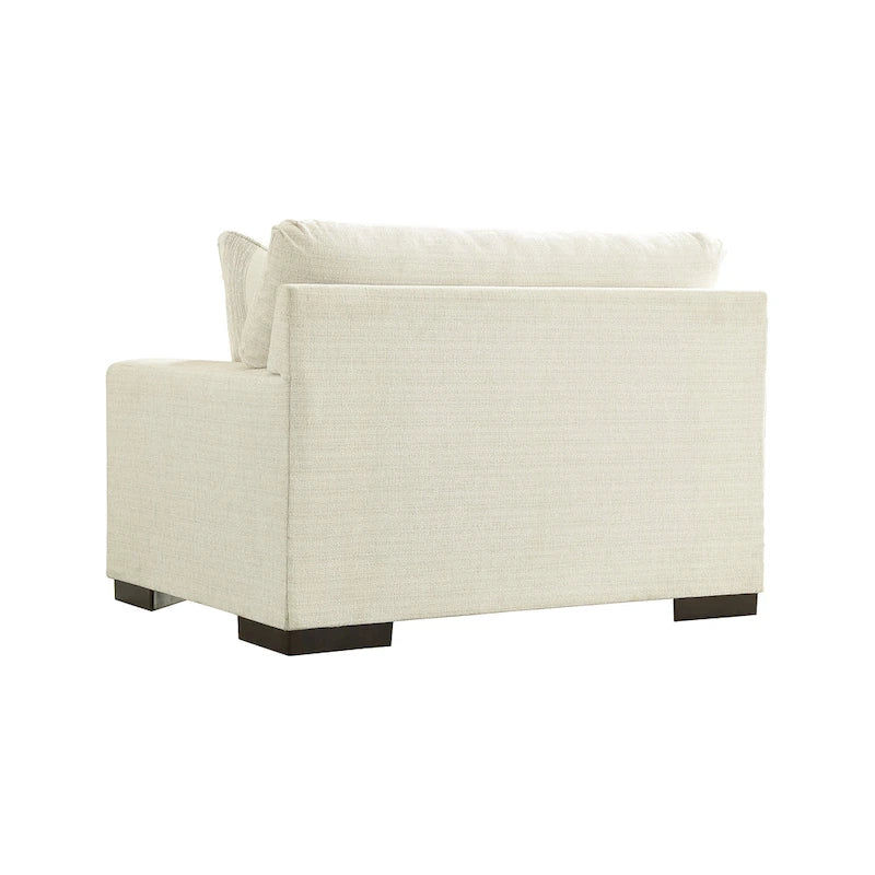 Oversized Accent Chair with Reversible Cushions, Polyester Upholstery, High-Resiliency Foam, Modern Living Room Furniture