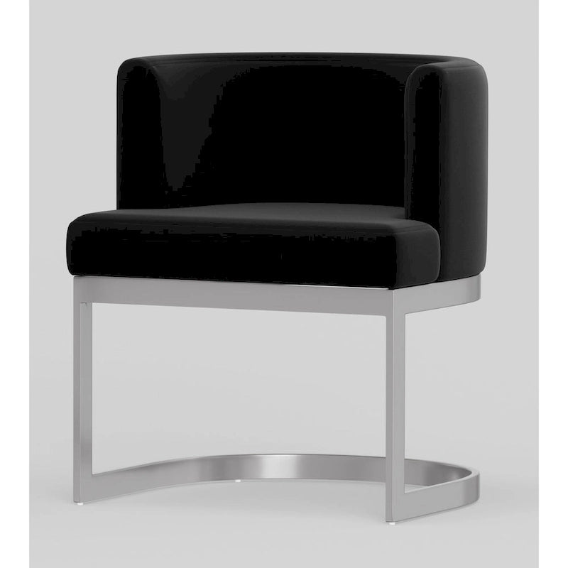 Wingback Dining Chair, Upholstered High Back, Contemporary Style, Comfortable Padded Seat, Kitchen & Dining Room Furniture