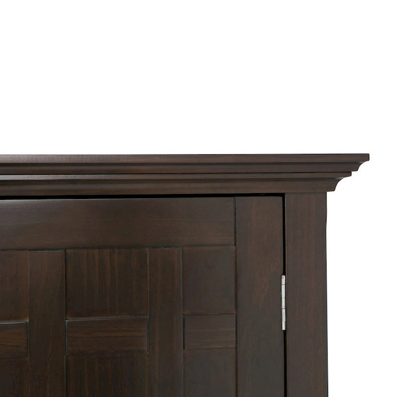 54" Sideboard Buffet with Wine Rack - Solid Wood 54W x 17D x 36H - 12-Bottle Storage - Transitional Style