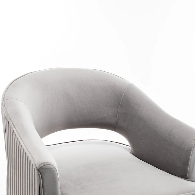 360 Swivel Accent Arm Barrel Chair Set of 2, Velvet Upholstered Living Room Chair with Metal Base, 250lbs Capacity