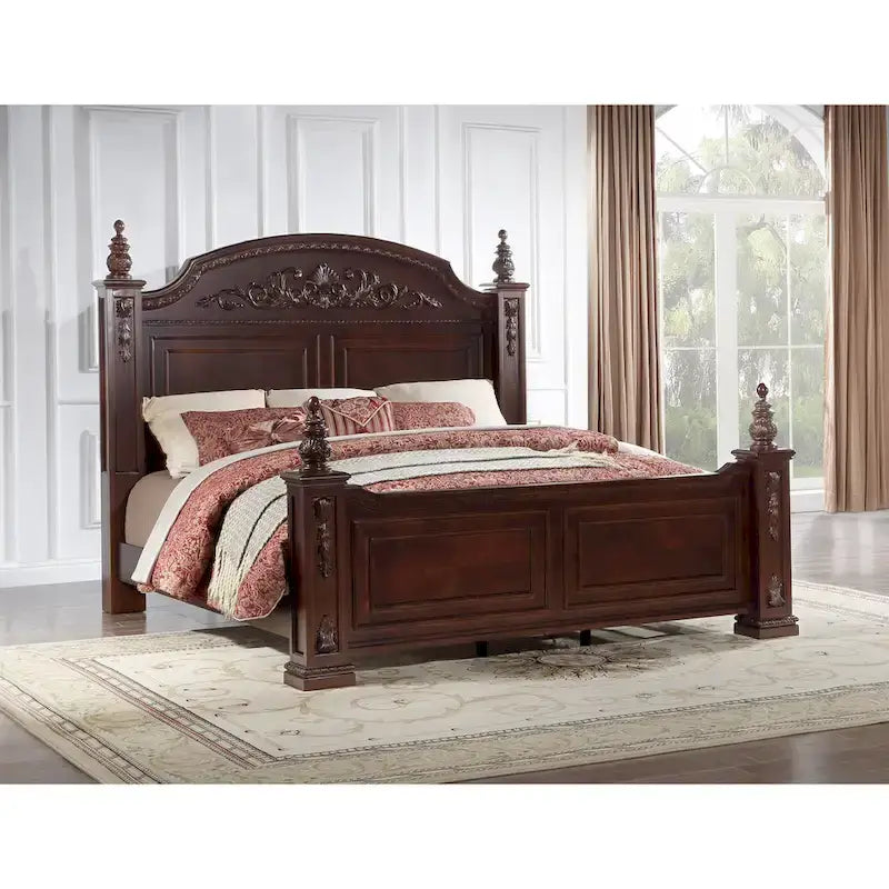 Glory Furniture Lyndon G09400A-KB King Bed Post Bed Cherry Finish