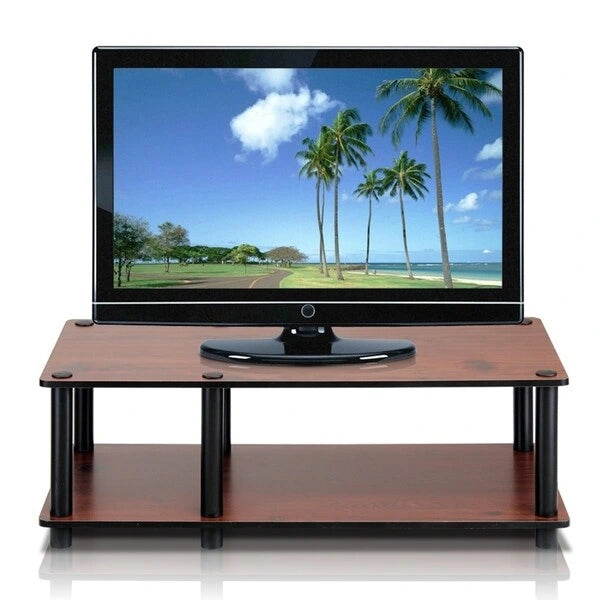 3-Tier TV Stand for 32" TVs - No Tools Assembly 31.5W x 15.6D x 10.9H - Eco-Friendly MDF - 3 Color Options