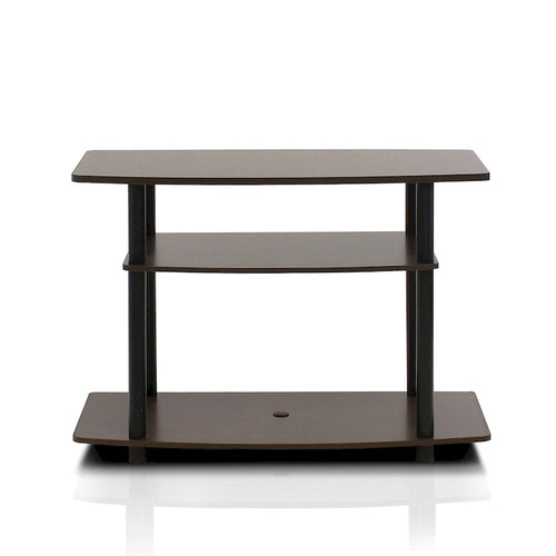 3-Tier TV Stand for 32" TVs - No Tools Assembly 31.5W x 15.8D x 23.3H - Eco-Friendly MDF Contemporary