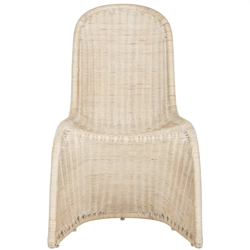 Grey Wicker Dining Chairs Set of 2 - Modern Geometric Weave Side Chairs 19W x 26D x 35H - Contemporary Design