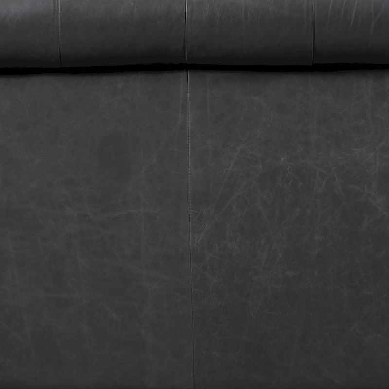 87" Chesterfield Sofa Full Grain Italian Leather Tufted Button 8-Way Hand Tied - Cognac Tan Classic Living Room Couch